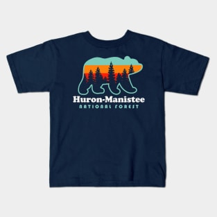 Huron-Manistee National Forest Michigan Bear Kids T-Shirt